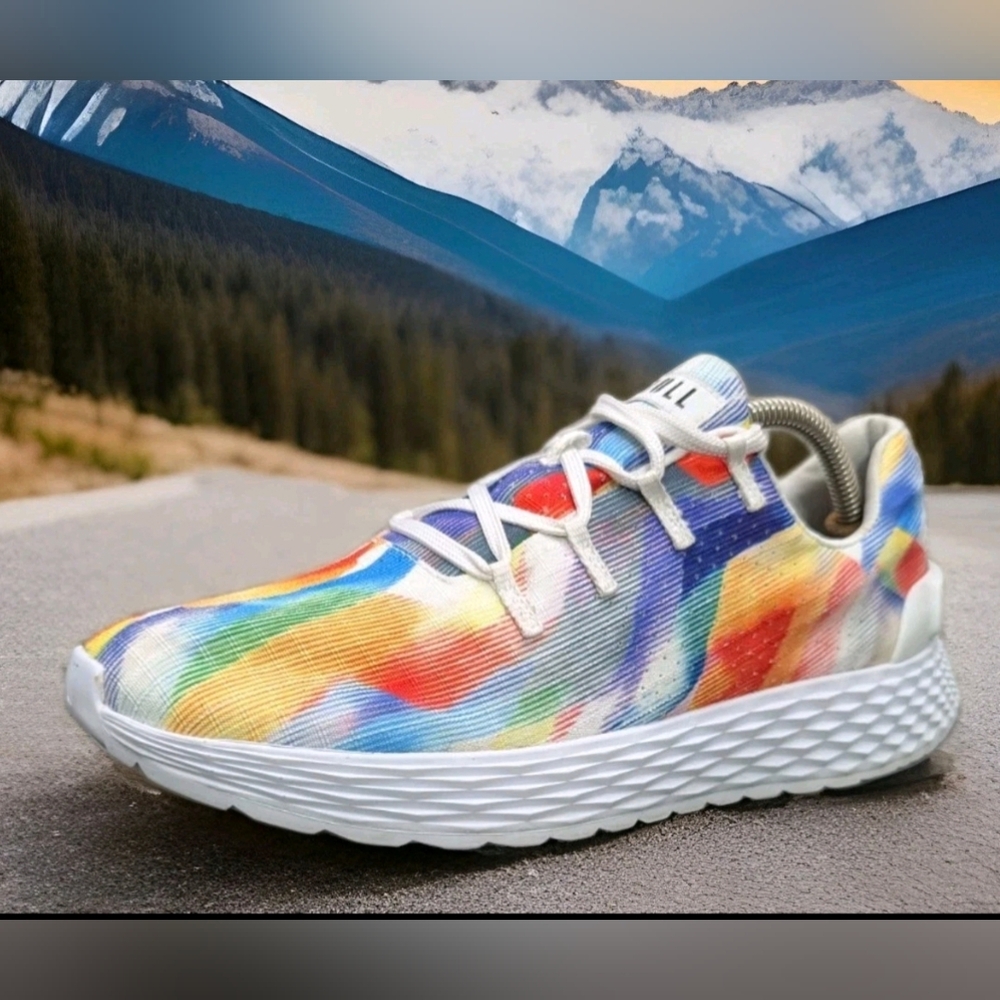 NOBULL All Pride Ripstop Runner Athletic Shoes Mens Sz 8 Womens Sz 9.5 Rainbow